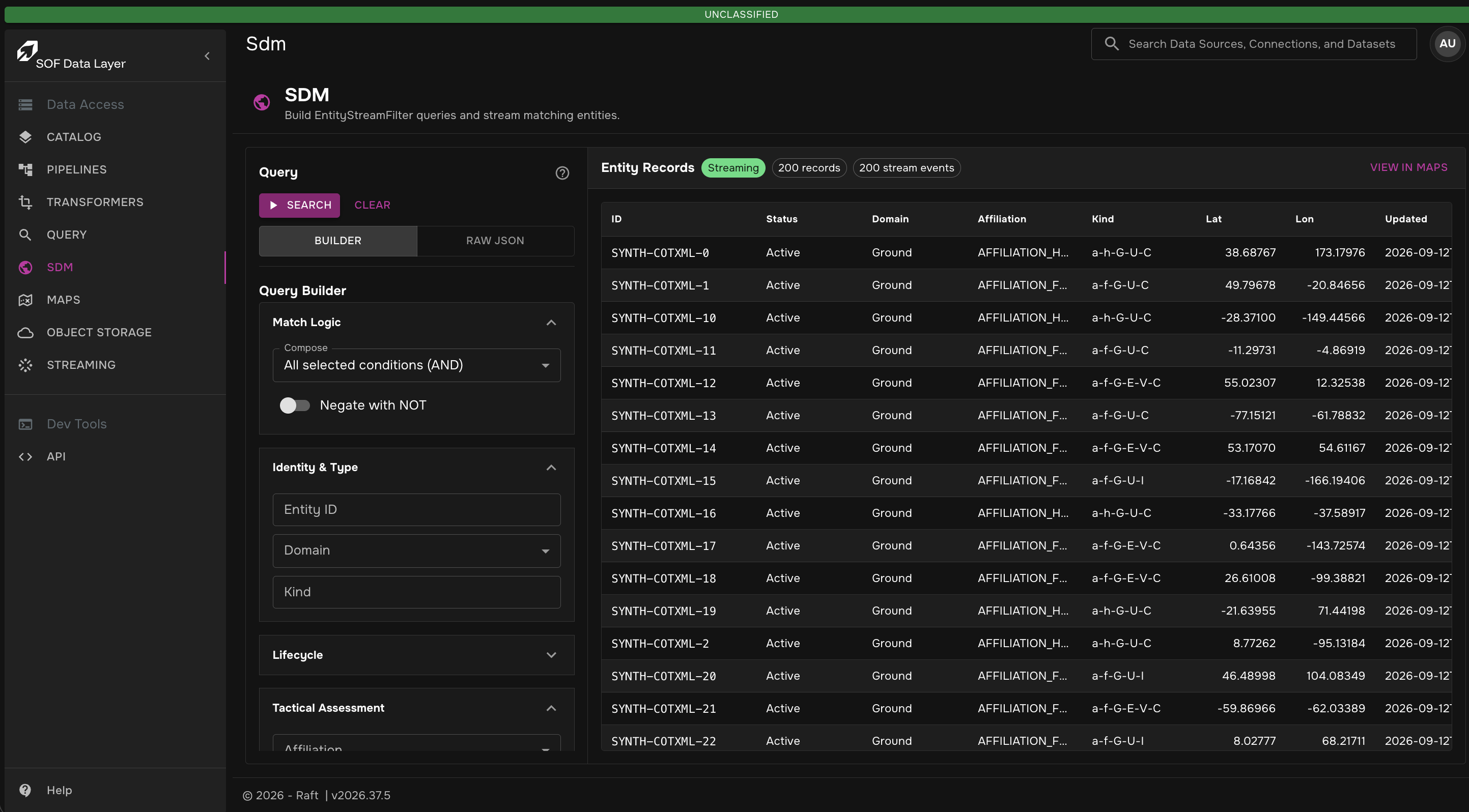 Verify SDM entities placeholder