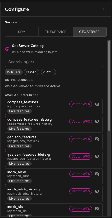 Maps Visualize GeoServer catalog