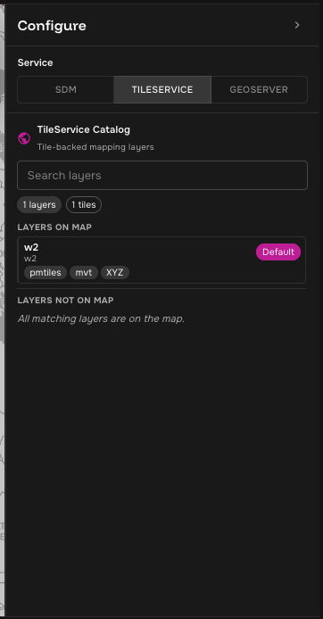 Maps Visualize TileService catalog